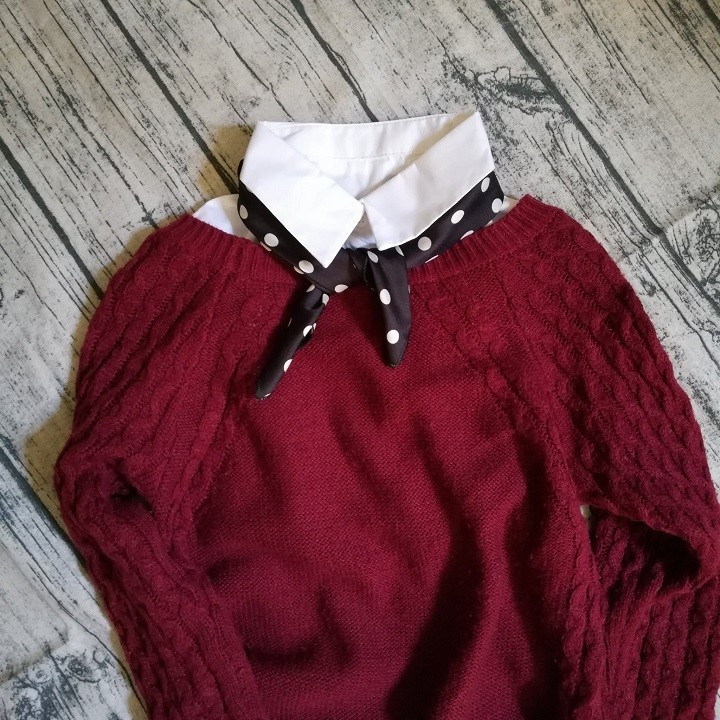 Cổ Áo Sơ Mi Rời Cổ Đức Màu Trắng Đen Hàng Đẹp