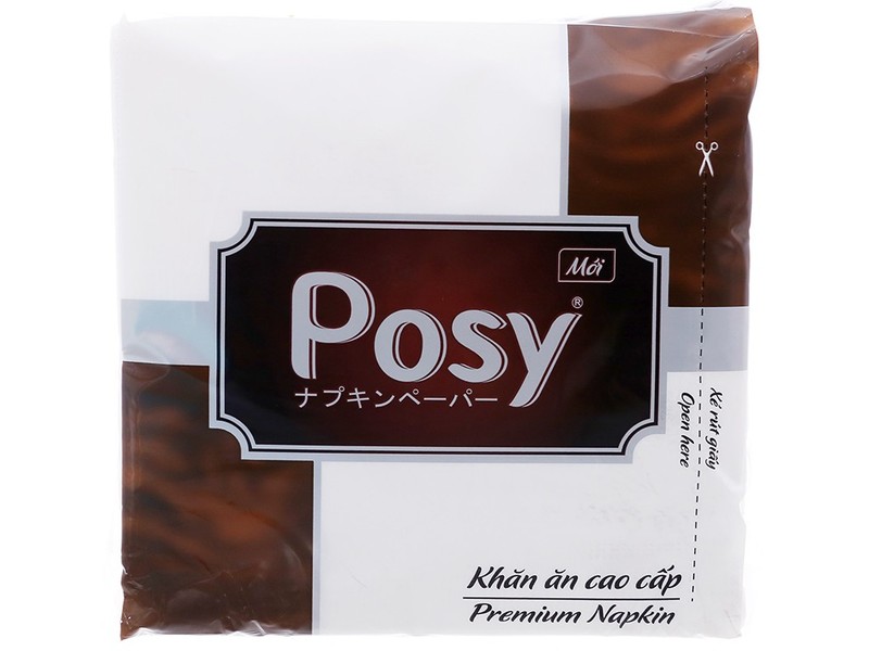 Combo 3 Khăn giấy vuông Posy 100 tờ