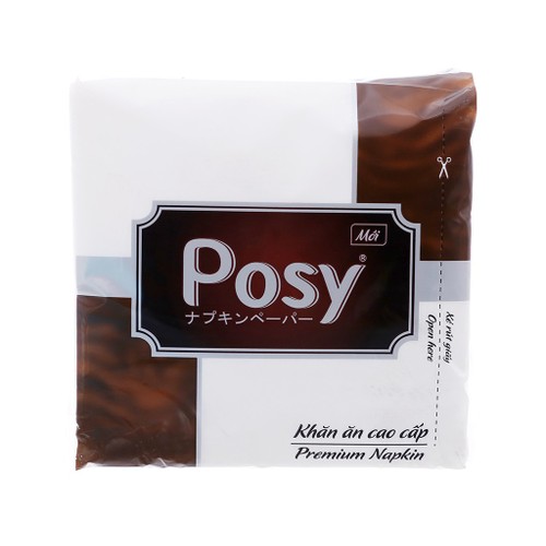 Combo 3 Khăn giấy vuông Posy 100 tờ
