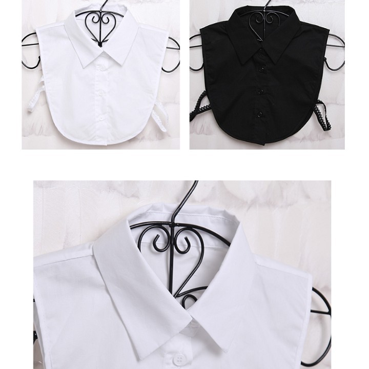 Cổ Áo Sơ Mi Rời Cổ Đức Màu Trắng Đen Hàng Đẹp