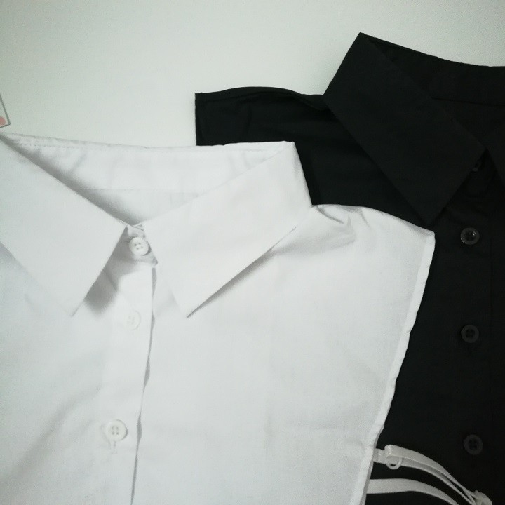 Cổ Áo Sơ Mi Rời Cổ Đức Màu Trắng Đen Hàng Đẹp