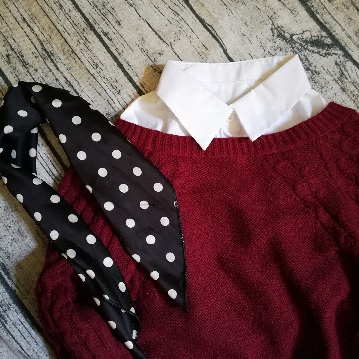 Cổ Áo Sơ Mi Rời Cổ Đức Màu Trắng Đen Hàng Đẹp