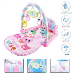 Thảm nhạc cao cấp cho bé nằm chơi có nhạc và đồ chơi lục lạc - thảm nhạc THẾ GIỚI CỦA BÉ SHOP