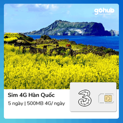 SIM Hàn Quốc 5 ngày 500MB