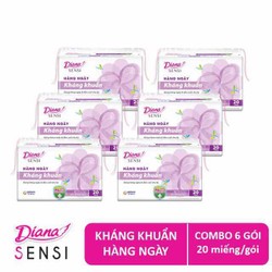 Tặng 2 bình nứơc cao cấp khi  mua 6gói băng vệ sinh hằng ngày kháng khuẩn gói 20 miếng mẫu mới