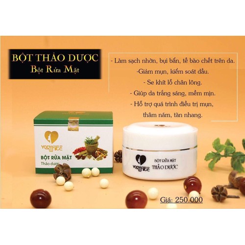 Bột rửa mặt thảo dược Phương Anh 100gr