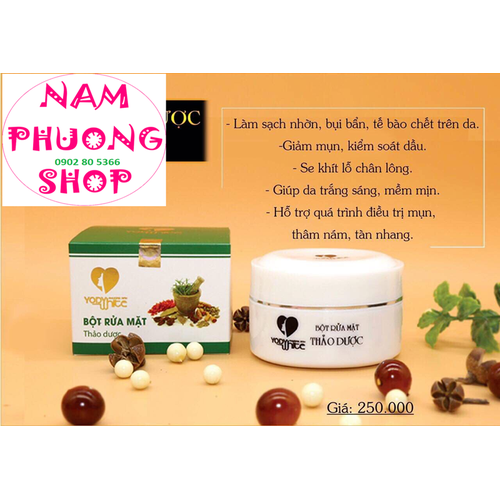 Bột rửa mặt thảo dược Phương Anh 100gr