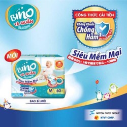 Tã quần bino kháng huẩn chóng hăm M60 , L54 , XL48 , XXL44
