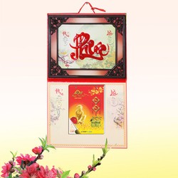 BỘ LỊCH TREO TƯỜNG GẮN CHỮ NỔI TẶNG KÈM QUYÊN LỊCH CỠ ĐẠI