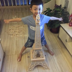 Đồ chơi lắp ráp gỗ 3D Mô hình Tháp Eiffel Eiffel Tower HD-F001D - Tặng kèm đèn LED Đồ chơi lắp ráp gỗ 3D Mô hình Tháp Eiffel Eiffel Tower HD-F001D - Tặng kèm đèn LED