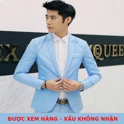 {FREESHIP – ĐƯỢC XEM HÀNG} Áo vest nam lịch lãm phong cách trẻ trung màu xanh lam – AV3