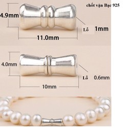 chốt vặn bạc 925 làm vòng hạt – chốt vặn bạc 925