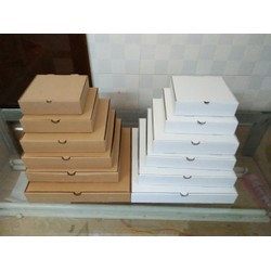 10 hộp bánh pizza size 23x23x4 có 2 màu – size 23