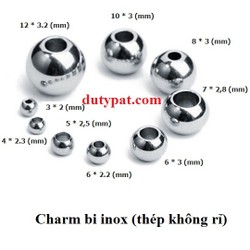 10 viên bi tròn inox size 2.5- 3-4-5-6-7-8-10mm – bi tròn inox