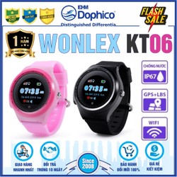 Đồng hồ định vị trẻ em Wonlex KT06 – CHÍNH HÃNG – Kháng nước IP67 – Định vị Wifi,Lbs,Gps,Apgs – Tiếng Việt – Bảo hành 1 năm