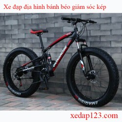 Xe đạp địa hình bánh béo giảm sóc kép