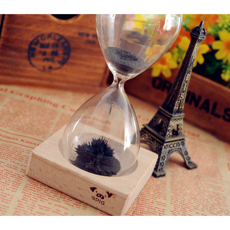 Đồng Hồ Cát Trang Trí Đồng Hồ Cát Nam Châm Để Bàn - 1794474240 7