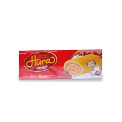 Bánh trứng cuộn kem hương dâu Hura Swissroll hộp 360g