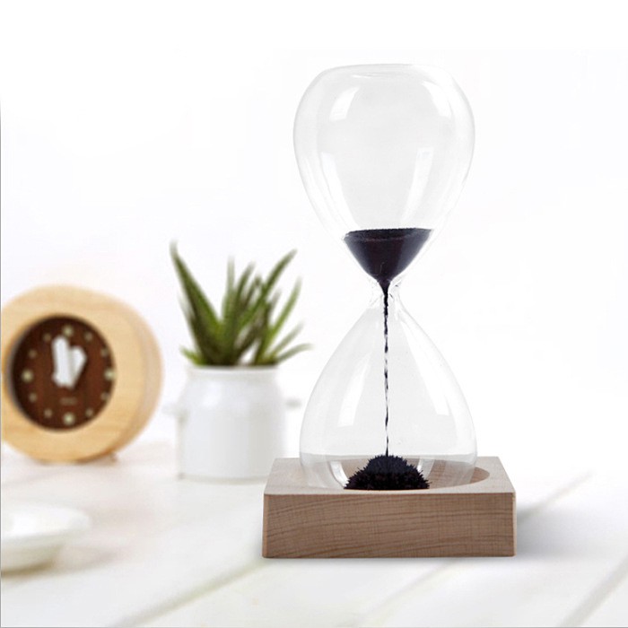 Đồng Hồ Cát Trang Trí Đồng Hồ Cát Nam Châm Để Bàn - 1794474240 5