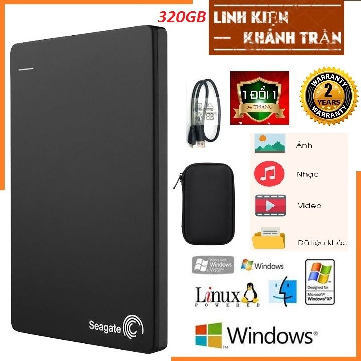 Hình ảnh Ổ cứng di động  SG backup slim 320gb- bảo hành 24 tháng - tặng túi chống sốc.