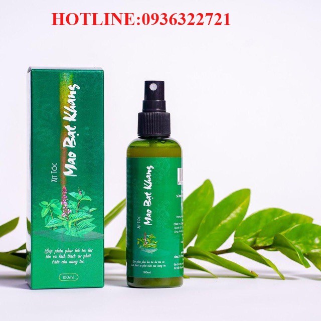 Tinh dầu Haco: Xịt tóc Mao Bạt Khang - XTMBK