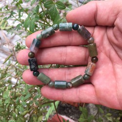 Vòng Tay Đá Cẩm Thạch Vân Mây Đốt Trúc May Mắn 8 Ly