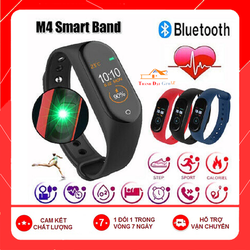 Đồng Hồ Thể Thao M4, Vòng Đeo Tay Thông Minh M4, Vòng Tay Đo Nhịp Tim Huyết Áp, Đồng Hồ Chống Nước
