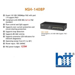 Thiết bị mạng Switch Volktek NSH-1408P