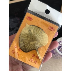 Lá bồ đề Phật Bà Quan Âm Bồ Tát tài lộc may mắn – Vòng cổ – Dây chuyền phật Bà Quan Thế Âm Bồ Tát – LLNT576