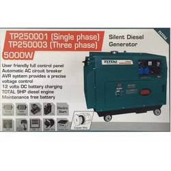 Máy phát điện động cơ dầu Total TP250003