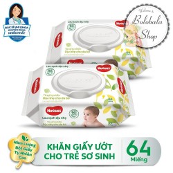 Thùng 12 gói Khăn ướt Huggies không mùi (64 miếng/gói)