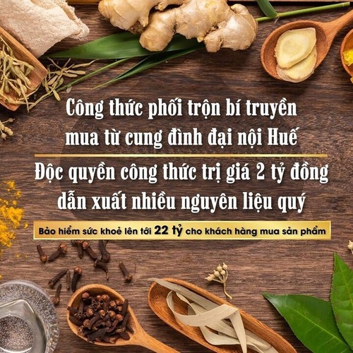 Cao gừng Hoàng Cung Đánh tan mỡ bụng