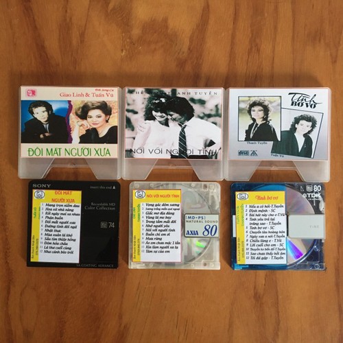 Bộ 3 Đĩa MD Mini Disc Nhạc Vàng Song Ca huyền thoại