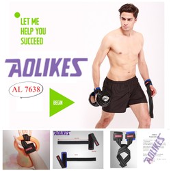 BÁN SỈ – AOLIKES AL 7638 – 1 ĐÔI BĂNG CUỐN CỔ TAY, DÂY KÉO LƯNG TRỢ LỰC CỔ TAY NÂNG TẠ chống trượt chuyên gym CHÍNH HÃNG ROYAL.PRO SPORT – PHƯỢT STORE – CỔ TAY KÉO LƯNG AOLIKES 7638