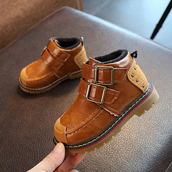 Giày da lót lông cho bé yêu siêu hot 2019 - Giày trẻ em cho bé trai bé gái 