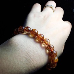 Vòng Tay Thạch Anh Tóc Đỏ 10 Ly Vip