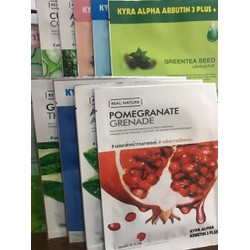 Combo 10 mặt nạ giấy Thái Lan KYRA ALPHA ARBUTIN 3 PLUS