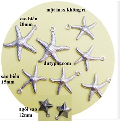 2 mặt ngôi sao + sao biển inox không rỉ 12-15-20mm – 2 mặt ngôi sao