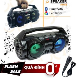 [ Quà Đỉnh 0Đ ] Loa Xách Tay KARAOKE bluetooth KM-S1 - Tặng micro hát