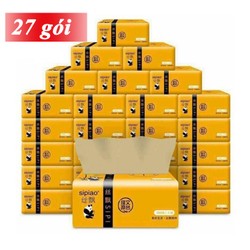 1 Thùng giấy gấu trúc siêu dai Sipiao 27 gói x 300 tờ loại 1 – Giấy ăn gấu trúc – GAGT001-1- Giấy ăn gấu trúc