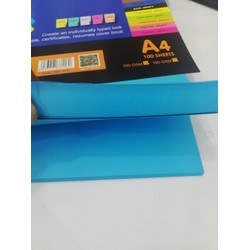 Bìa màu ĐB A4 Pgrand 160gsm - xanh biển