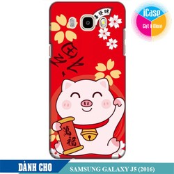 Ốp lưng nhựa dẻo dành cho Samsung Galaxy J5 2016 in hình Heo May Mắn