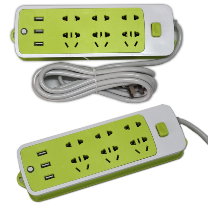 Ổ Cắm Điện Chống Giật 6 Lỗ 3 Cổng Usb Đa Năng 3
