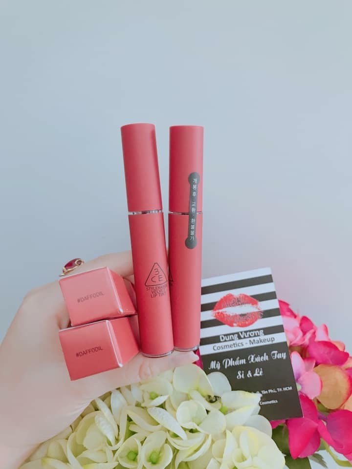 Hình ảnh Son kem siêu lì 3CE Daffodil đỏ đất