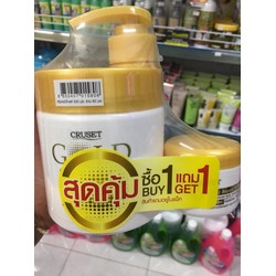 Kem ủ tóc Cruset Gold Crystal 500ml