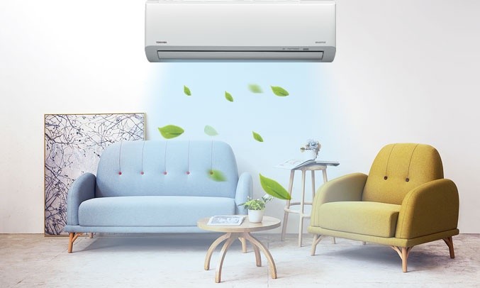 Máy Lạnh Inverter Toshiba RAS-H10HKCVG-V (1.0HP) 1 Máy lạnh Toshiba Inverter 1 HP RAS-H10HKCVG-V giá tốt