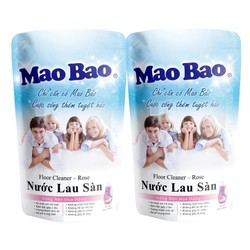 Nước Lau Sàn Mao Bao Hương Hoa Hồng 600ml x 2 túi