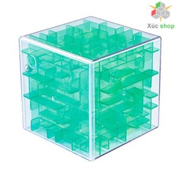 Rubik mê cung - Tìm lối thoát cho viên bi - Xanh lá trong suốt Rubik mê cung - Tìm lối thoát cho viên bi - Xanh lá trong suốt