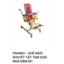 ghế cho trẻ bại não tập ngồi ngã nằm