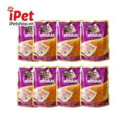 Thức Ăn Cho Mèo - Pate Whiskas Vị Gà Cá Ngừ Gói 85g - iPet